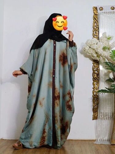 Tie Dye Ladies Abaya - Cotton, All Size | Anti Wrinkle, Stylish, Comfortable, Washable