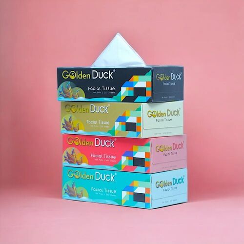 100 Pulls 2 Ply Soft Facial Tissue Paper Box