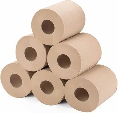 160 Meter 2 Ply Bamboo Toilet Paper Roll - Paper, Standard Size, Brown | Eco Friendly, Hygienic, For Hotel Home Office