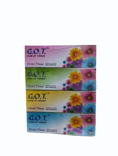 Facial Tissue Paper 2ply Pack Of 4
