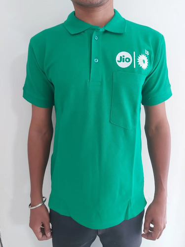 JIO BP Petrol Pump Uniform - Poly Cotton, Green, Short Sleeves | Comfortable, Durable, No Fade, Easy Maintenance