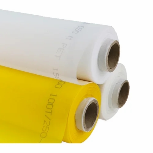Mono Polyester Filter Cloth, Width 72 No 160 - Polyester, White & Yellow, Uniform Pore Size, High Filtration Efficiency