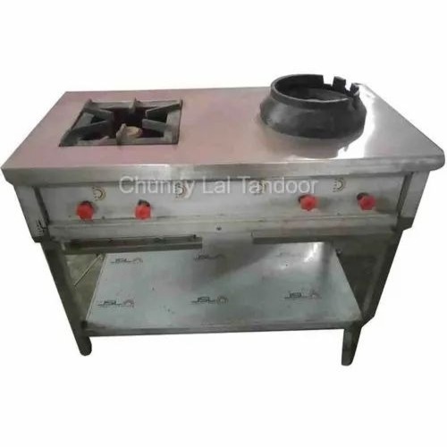 Stainless Steel Bhatti - Stainless Steel, Lpg Fuel, 1 Burner, Portable | Good Quality, Custom Size, For Home And Hotel