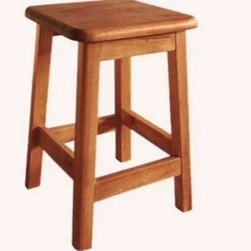 Sturdy Square Shape Wooden Table - Solid Wood, Light Brown, One Piece | Durable, Eco-Friendly, Smooth Finish, Termite- and Moisture-Resistant