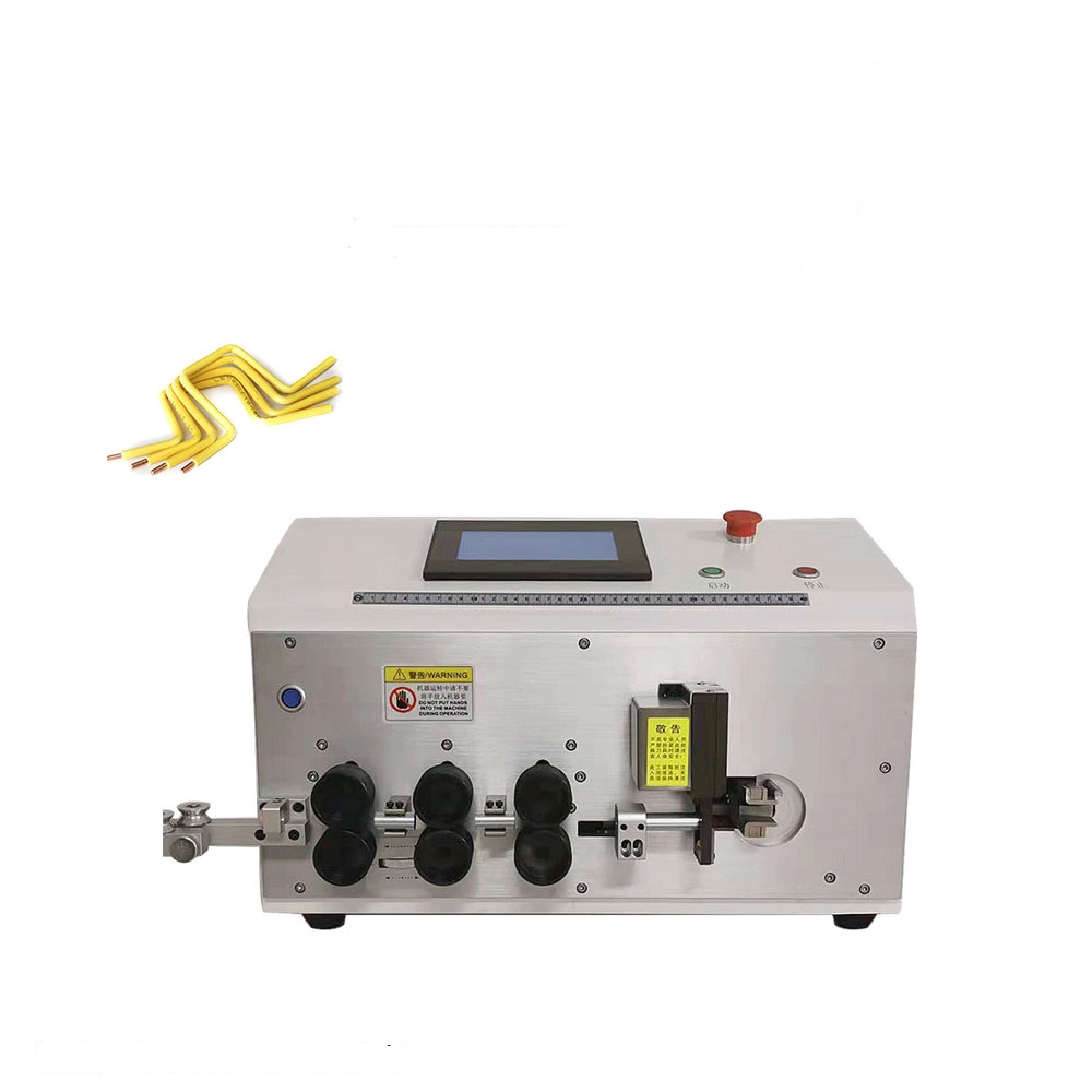 35Sqmm Wire 2D Cutting Stripping Bending Machine - Color: White