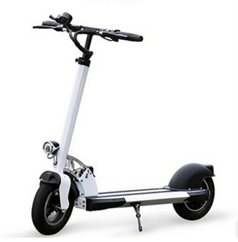 Folding Electric Fat Scooter - White, 10 Inch Wheels, 350W Brushless Motor | Foldable, Portable, 25-30 km Range, Fast Charging