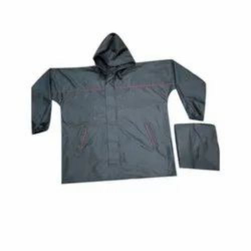 Full Sleeves Grey Kids Polyester Raincoats