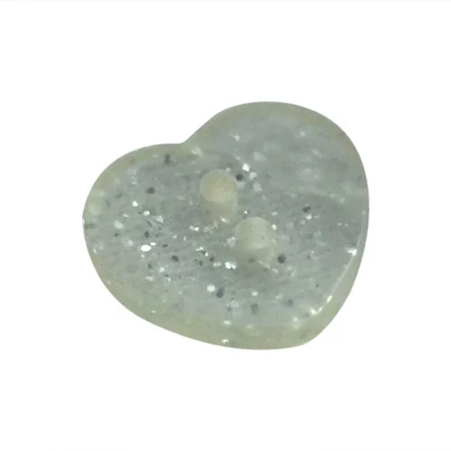 Heart Shaped Polyester Gilet Button