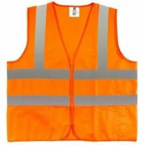 Polyester Reflective Safety Jacket for Road Work, Warehouse, Logistics