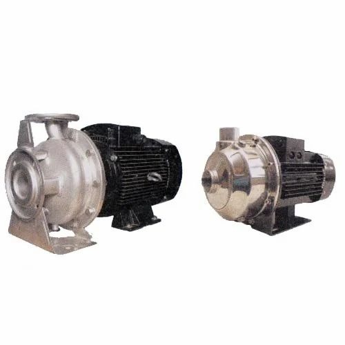 Stainless Steel Mono Block Pump Kirloskar - SS304/SS316 Silver | Industrial Water Use Custom Size