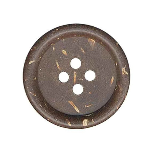 T Shirt Coconut Shell Buttons - Color: Brown