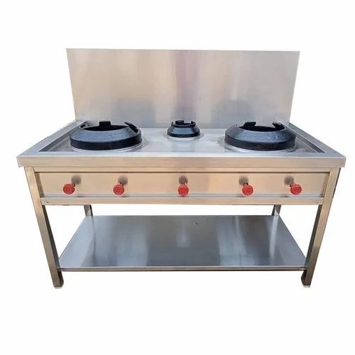 Three Burner Chinese Cooking Range