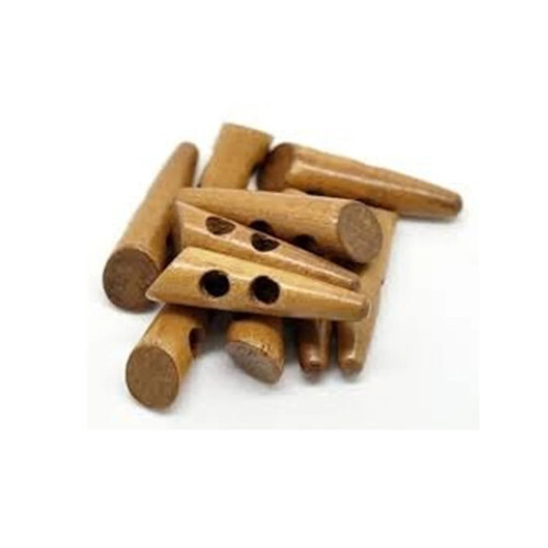 Wooden Toggles For Cardigans - Color: Brown