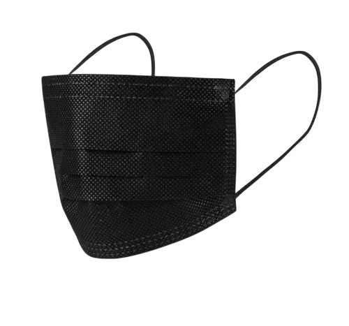 3 Ply Black Disposable Mask