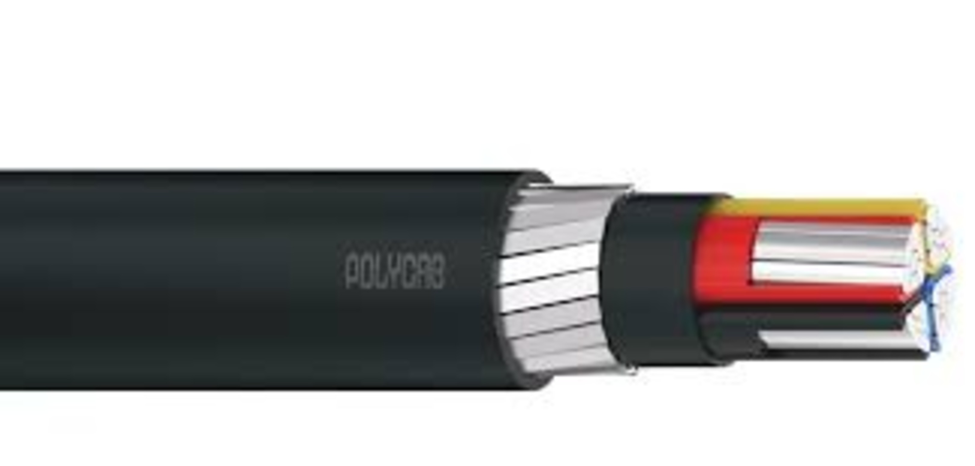 Black Polycab Armoured Cable - Core Material: 1-Core