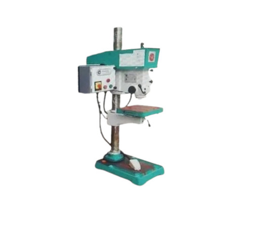 Electric Bench Drilling Machine - Metal, Green, 4 Speed, 25mm Capacity, Three Phase | Semi-Automatic, Rust Free, 220V Electric