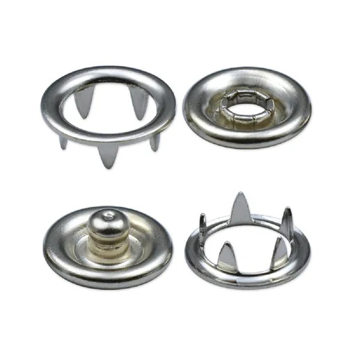Ring Snap Button - Color: Silver