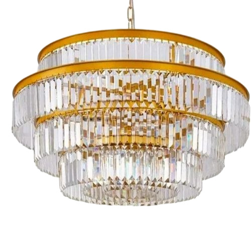 Round Double Layer Hanging Chandelier