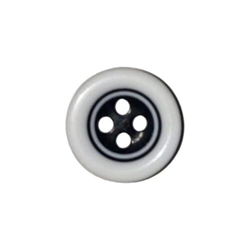 Round Polyester Button - Color: Multicolor (