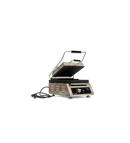 SG-524 Commercial Sandwich Griller - Stainless Steel, 4 Capacity, Black/Silver | Semi Automatic, Electric, 220V, Easy To Use
