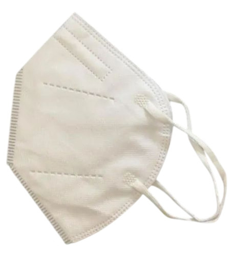 White N95 Mask - Non Woven, Full Size, White | Breathable, Reusable, Anti-Bacterial
