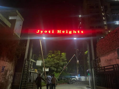 Acrylic LED Sign Board - Clear Acrylic, Multicolor, 220V | High Brightness, Waterproof, Commercial Advertising