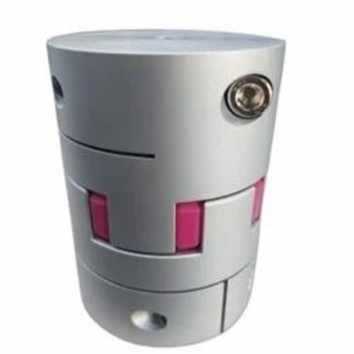 Aluminum Jaw Coupling - Aluminum, 5 Inch ID x 35 mm Length, Polished, Round, 0.01 mm Tolerance, Motion Control