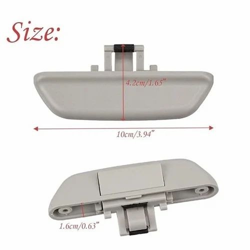 Grey Audi Q7 Rear Curtain Lock - Plastic, Standard Size, Black/Grey/Cream | Rear Interior Car Part, 3 Months Warranty