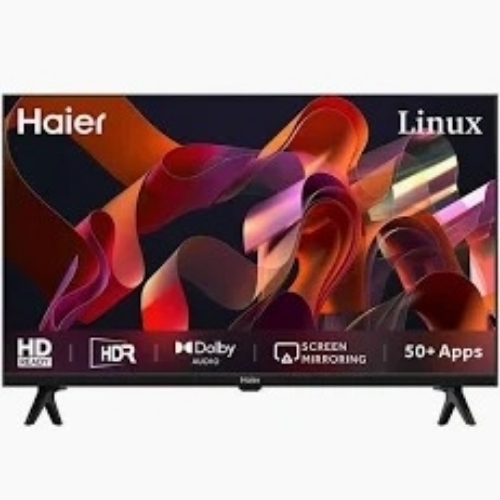 Haier A7 Hdr10 - Plastic HD Ready Abstract Slim Design | HDR10 Smart TV Dolby Audio Screen Mirroring Multiple Ports