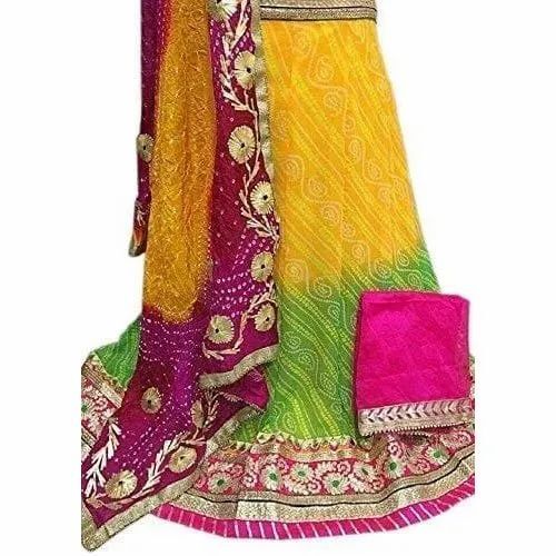 Ladies Rajasthani Silk Lehenga Choli