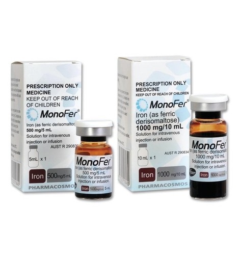 Monoferric (Ferric Derisomaltose) Injection - Liquid, Intravenous | Adult Use, Treats Iron Deficiency Anemia