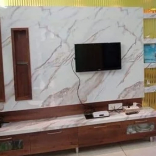 Plywood Modular Interior Tv Unit, Laminate Finish