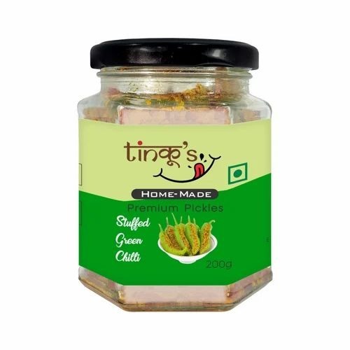 Stuffed Green Chilli Pickle