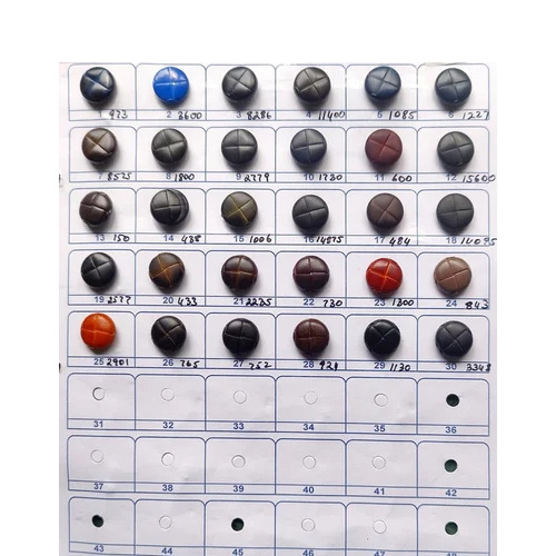 24L Leather Garment Buttons