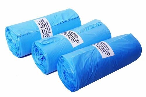 47x52 Cm Blue PVC Biodegradable Garbage Bags - New, Eco Friendly, Disposable