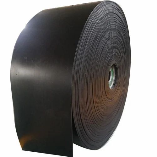 Black Rubber Conveyor Belt - Rubber, Standard Size, Black | Durable, Eco Friendly, Long Lasting, Industrial Use
