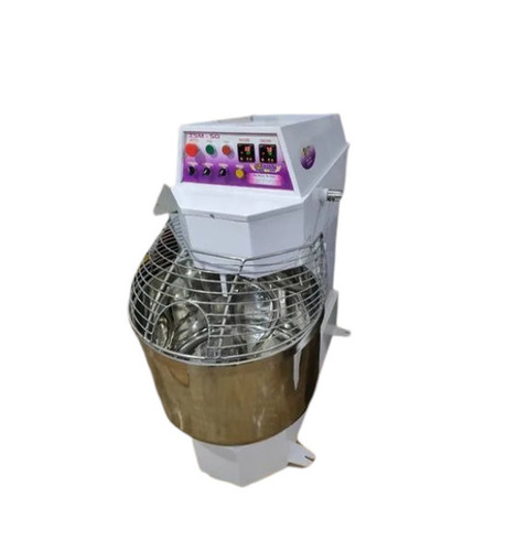 Commercial Spiral Dough Kneader - Metal Fixed Bowl, 5-100 L Capacity, Silver White Pink, Semi Automatic Electric 220V