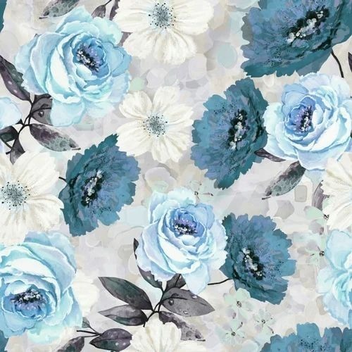 Cotton Digital Work Fabric - Pure Organza, Multicolor Printed | Seamless Finish, Shrink-Resistant, 100 GSM