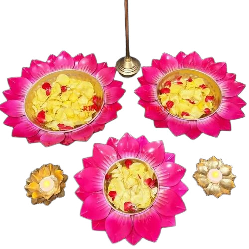 Decorative Flower Metal Urli