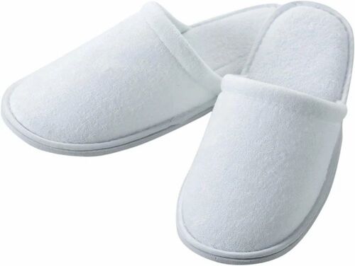 Eco Friendly Disposable Slippers - White, Standard Size | Comfortable, New, Good Quality