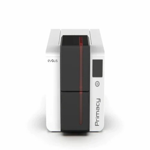 Evolis Primacy Id Card Printer - PVC, Colored, Double-Side Print | Electric, White Printer