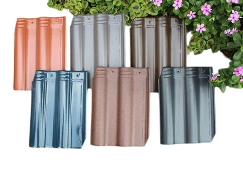 Imported Ceramic Roof Tiles - Ceramic, Customized Size, Browns/Tans, Polished Surface | Non-Slip, Rectified Edge, Fine Finished, Durable