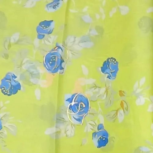 Organza Floral Digital Printed Fabric