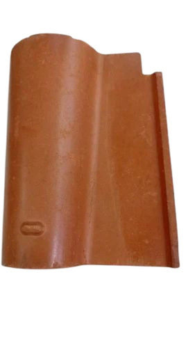 Plain Red Clay Roof Tile - Ceramic 200x125mm, Brown/Tan, Polished Non-Slip Rectified Edge