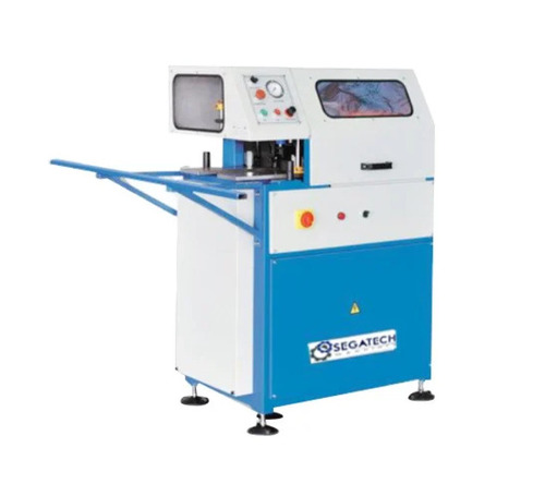 Semi Automatic Corner Cleaning Machine - White Blue 380 Volt Electric | Auto Cutter Feeding Dual Surface Cleaning 20-Second Cycle