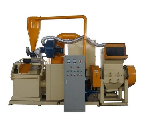 ST-400 Copper Wire Granulator Machine - Copper Wire, White & Yellow, 440 Volt | 400Kg-Hr Capacity