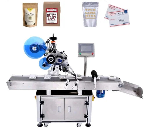 Stainless Steel Automatic Top Side Labeling Machine