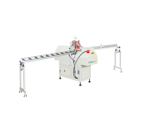 STJ-80 UPVC Mullion Cutting Saw Machine - White, 2800 rpm, 220V, 100 lt/min Air Consumption | Automatic, PLC Control, High Efficiency, Stable Operation