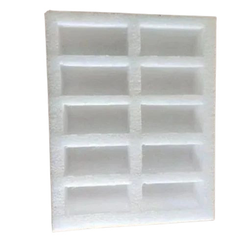 18mm White Expanded Polyethylene Foam Fitment Box - Rectangular, 10Kg Capacity, Water Resistant, Eco Friendly, Lid Closure