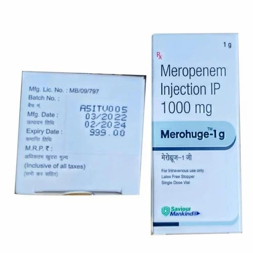 1g Mankind Merohuge Meropenem Injection